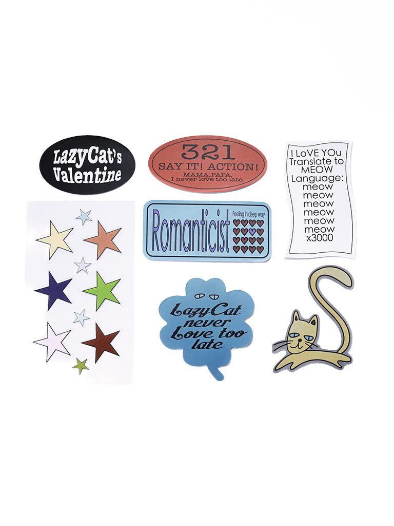 Lazy Cat Sticker Pack A