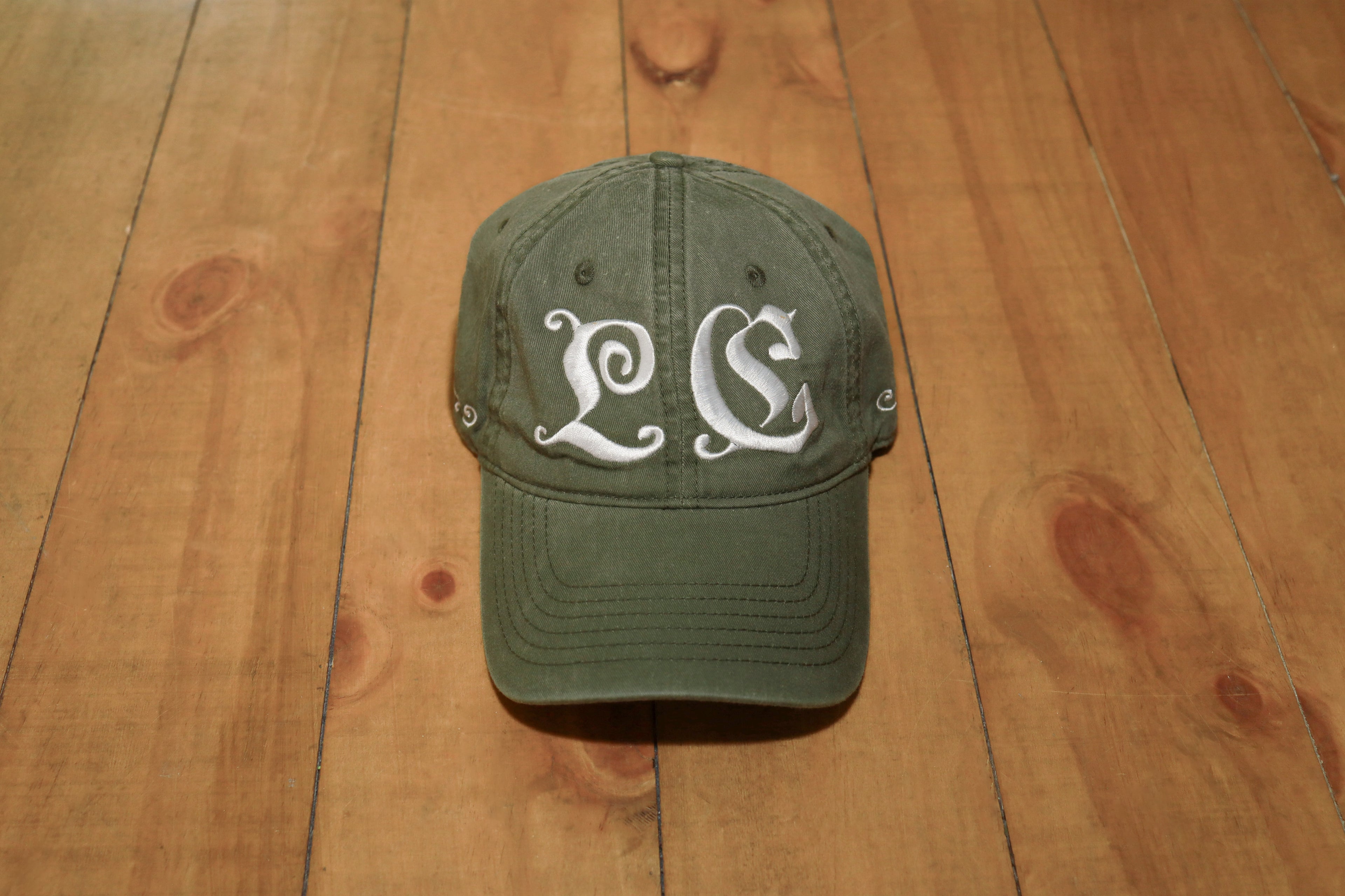 LC Logo Cap Washed Olive Green