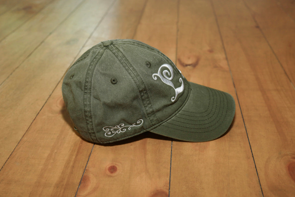 LC Logo Cap Washed Olive Green