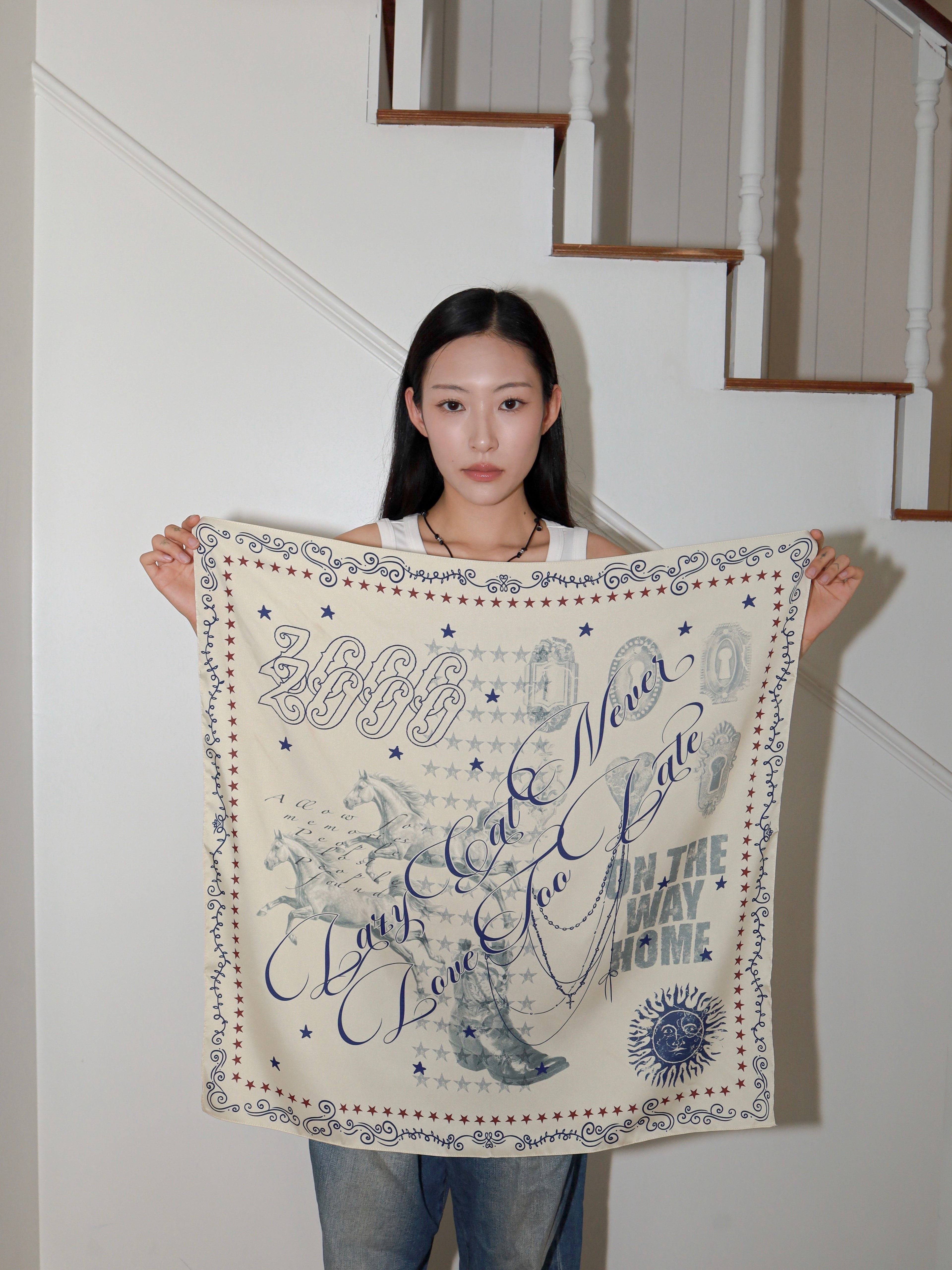 "Way Back Home" Scarf Yellow