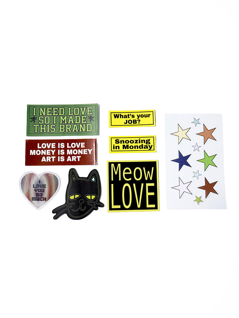 Lazy Cat Sticker Pack B