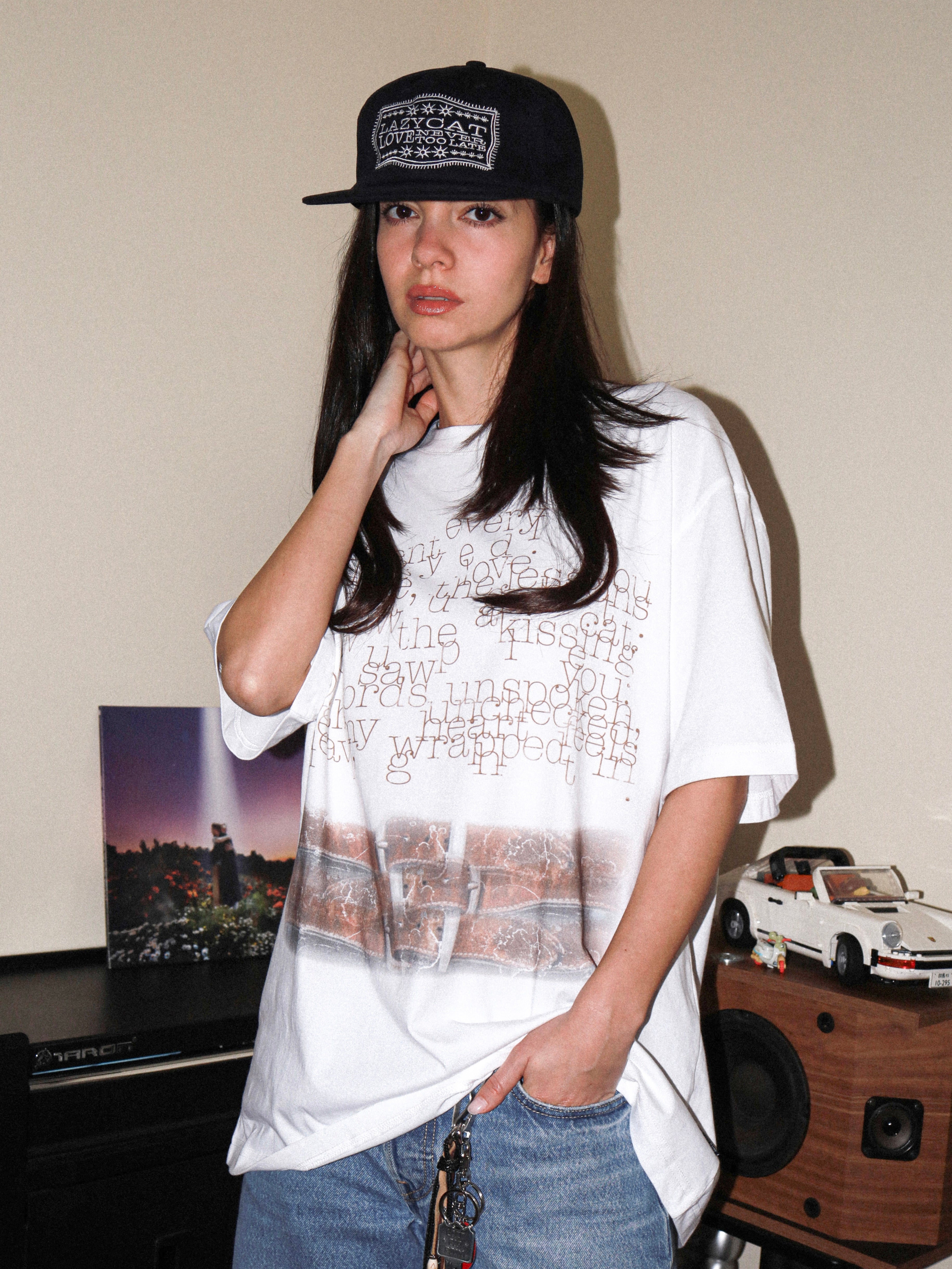Poem Belt Tee White