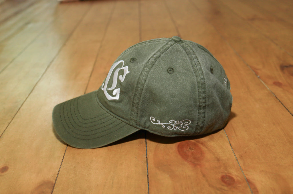 LC Logo Cap Washed Olive Green