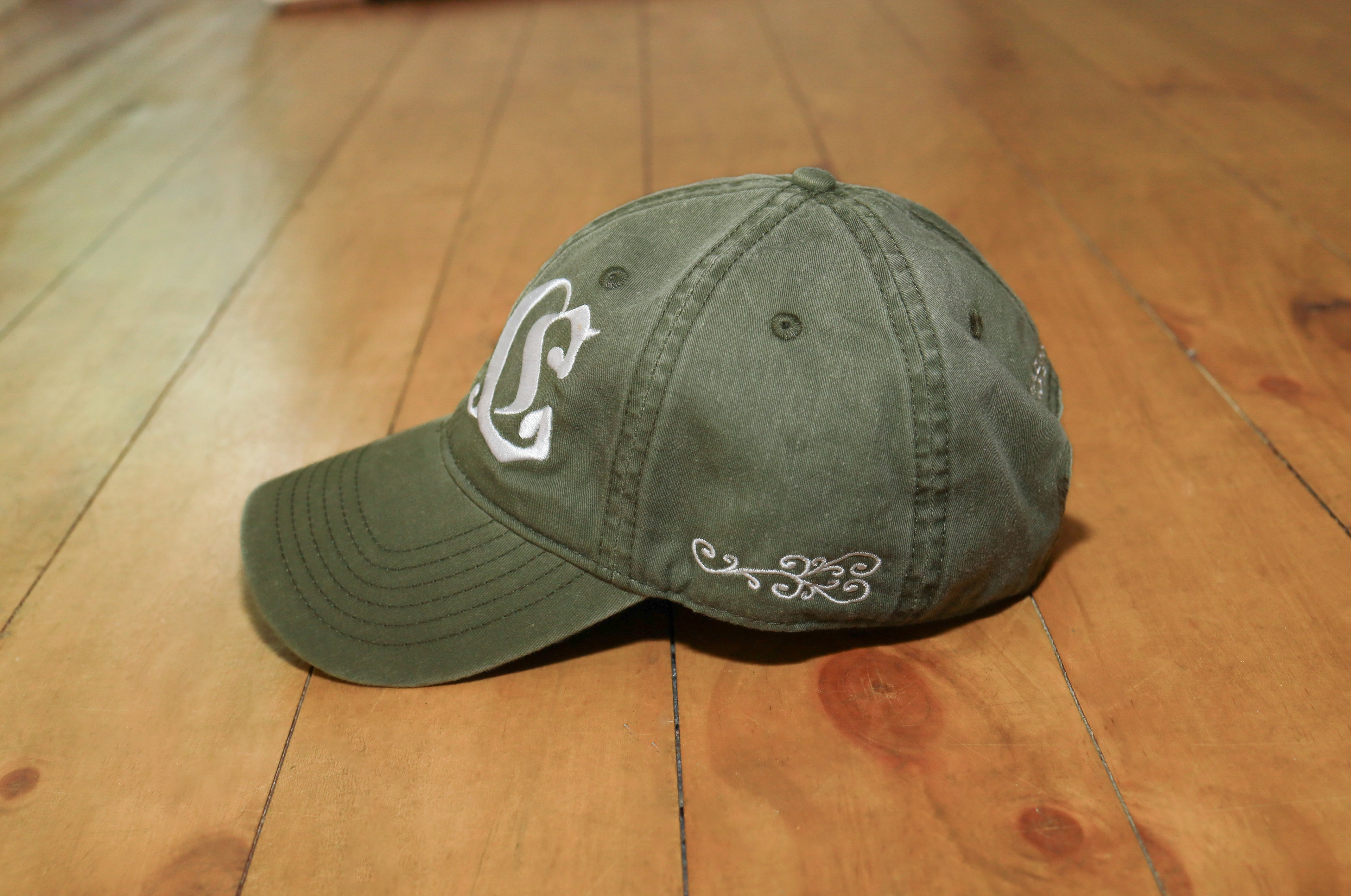 LC Logo Cap Washed Olive Green