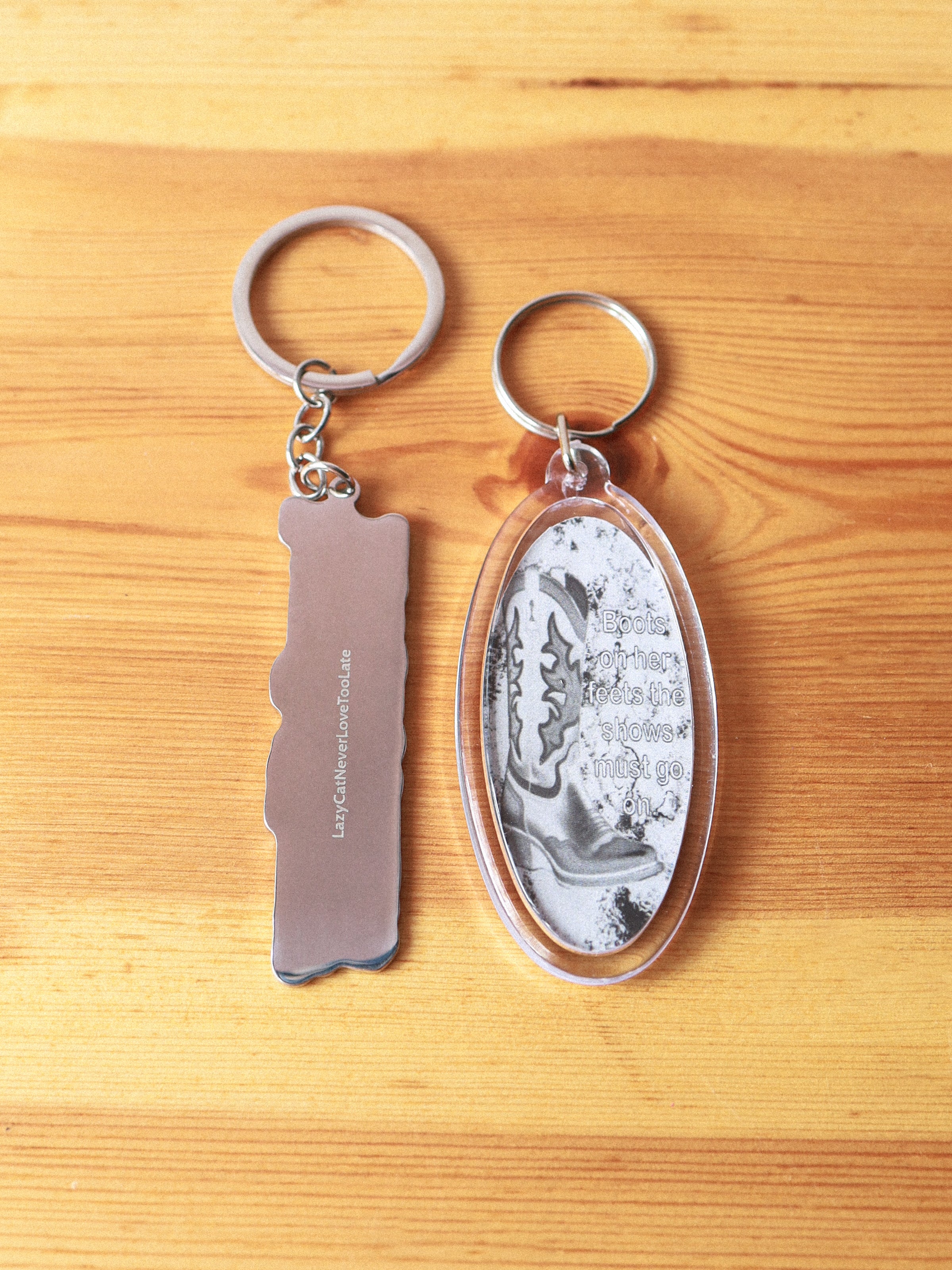 Lazy Cat Logo Key Chain set (Blue)