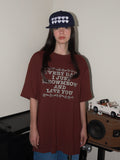 'Every day I just Meow Meow and love you.' Tee Burgundy
