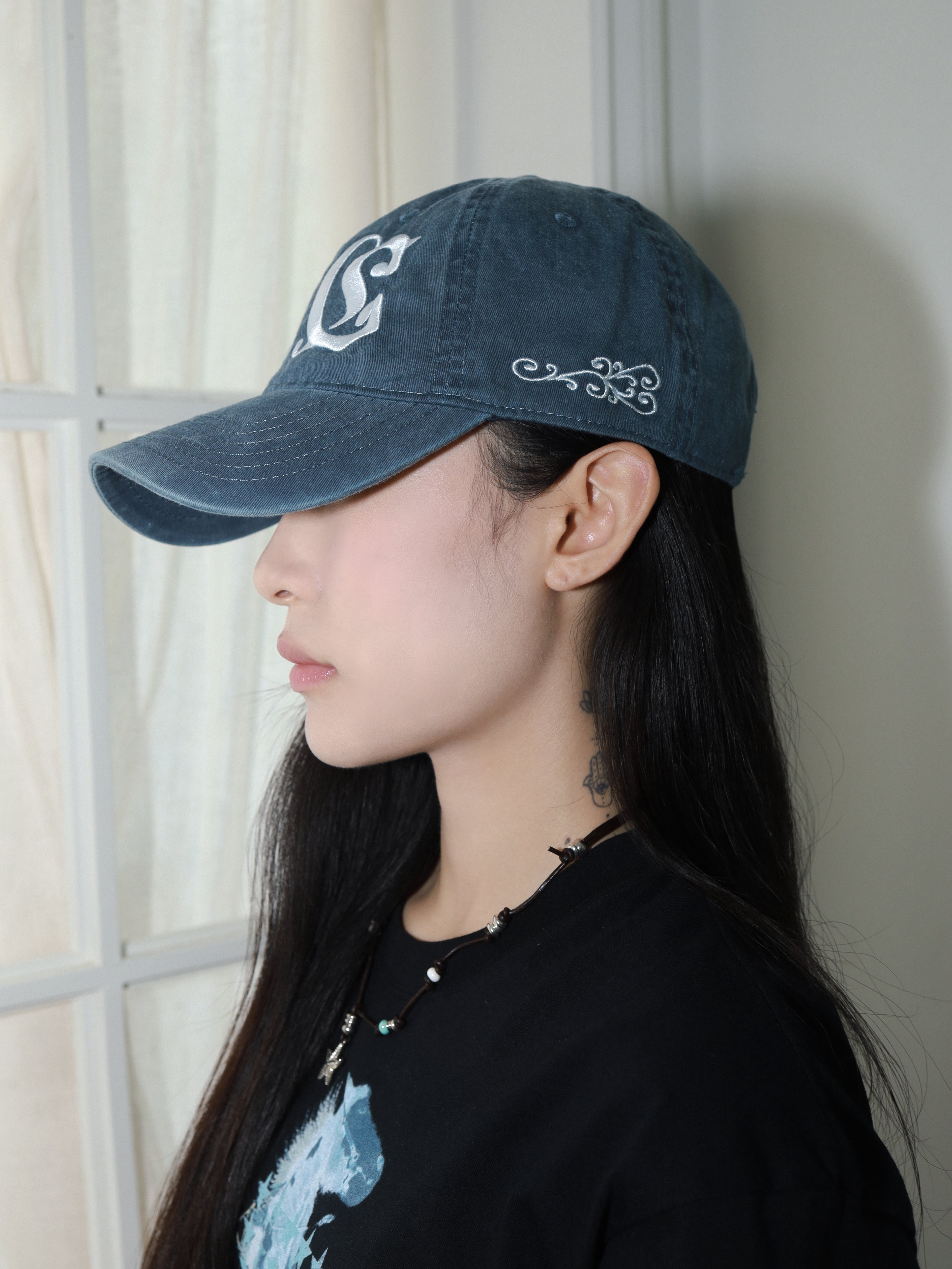 LC Logo Cap Washed Blue