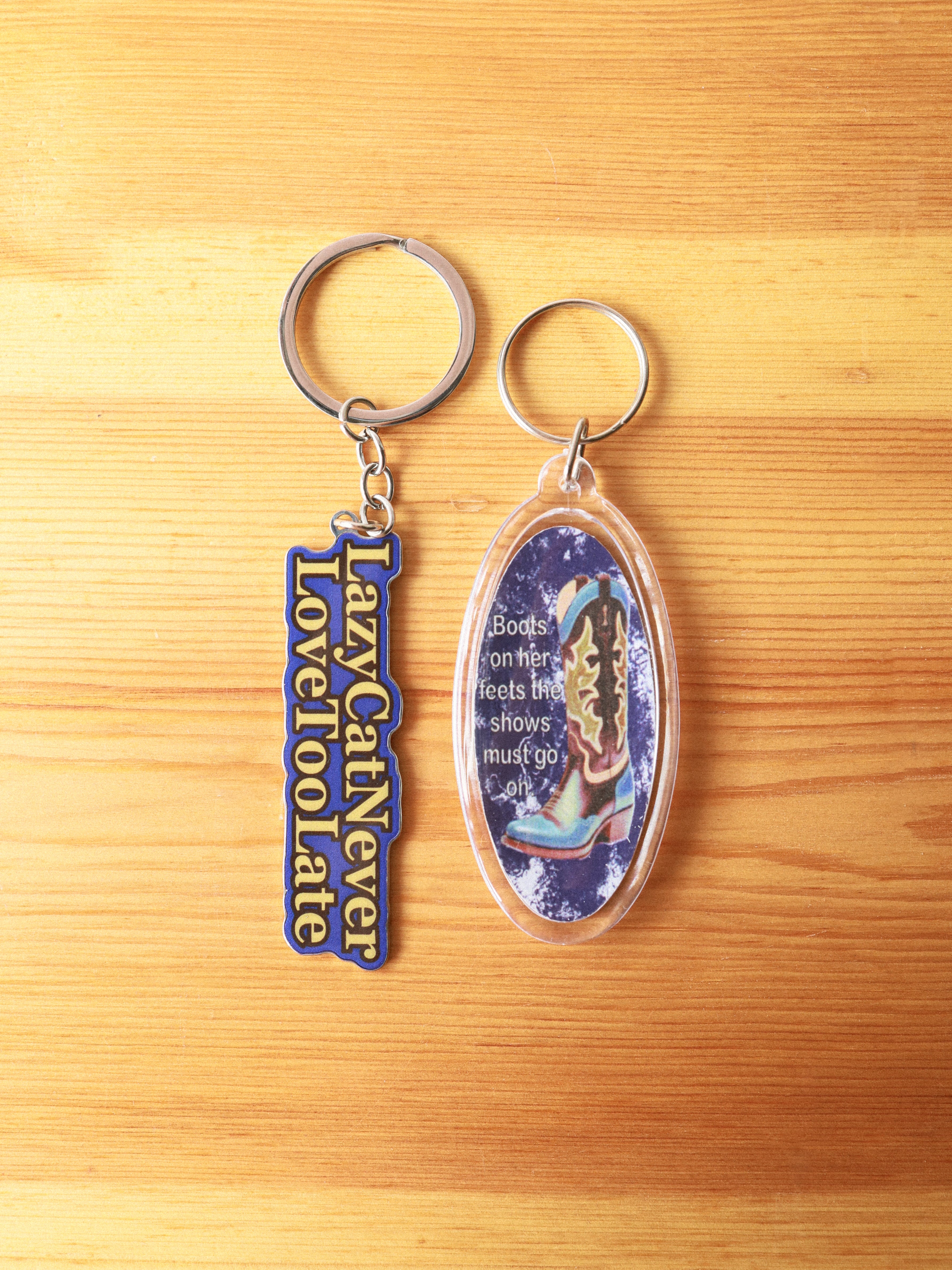 Lazy Cat Logo Key Chain set (Blue)