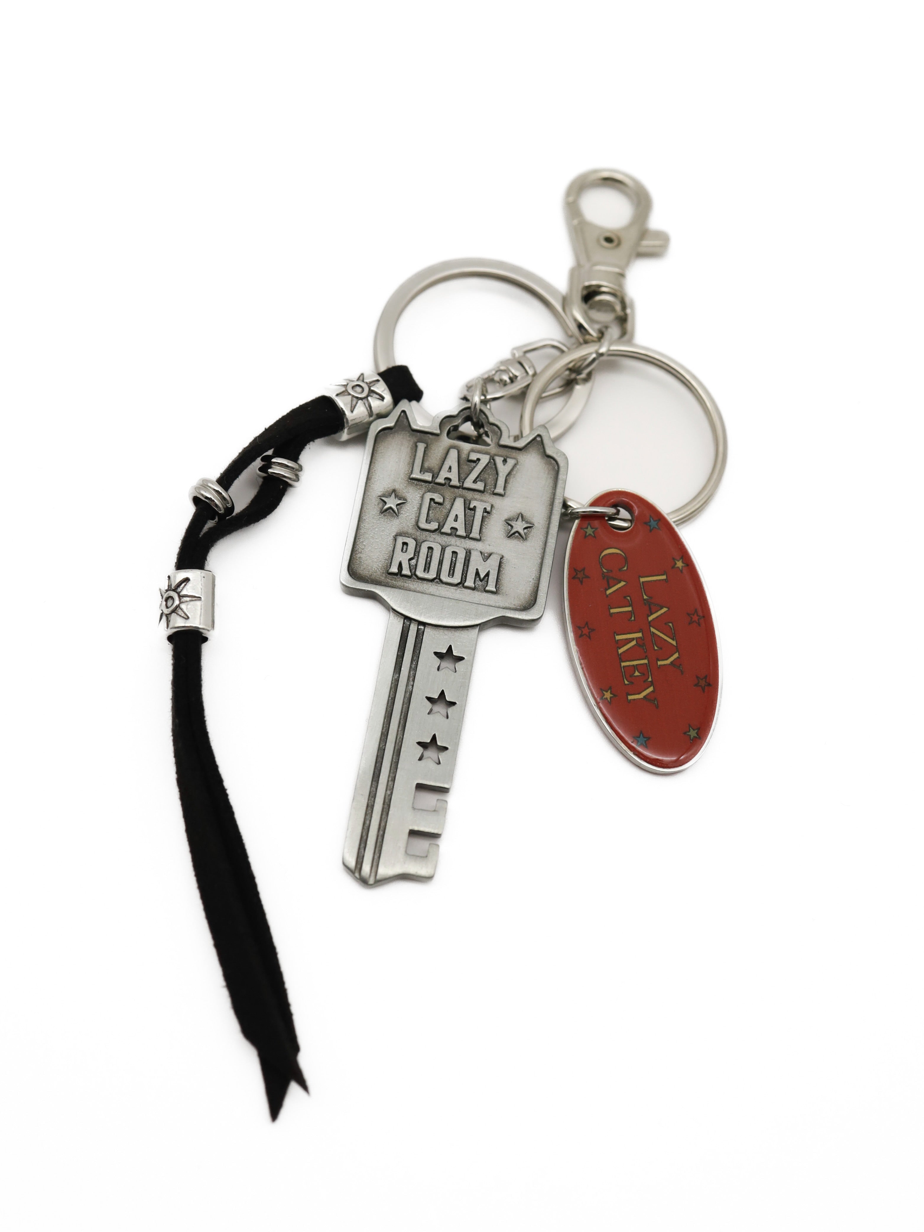 Lazy Cat Home Key Chain