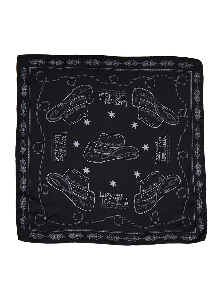 Lazy Cat's Hat Scarf Black