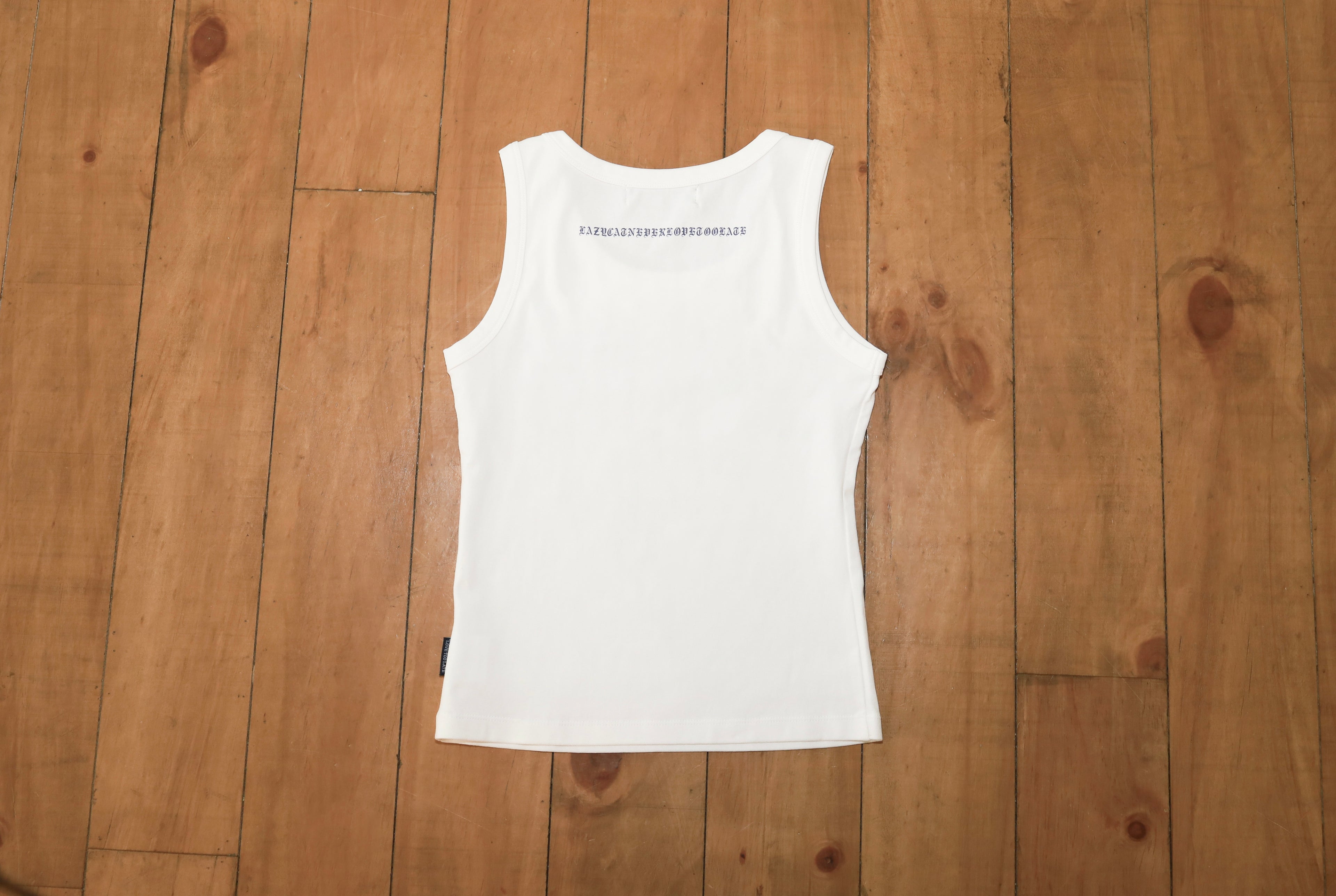 "Sensitive Soul" Sleeveless White