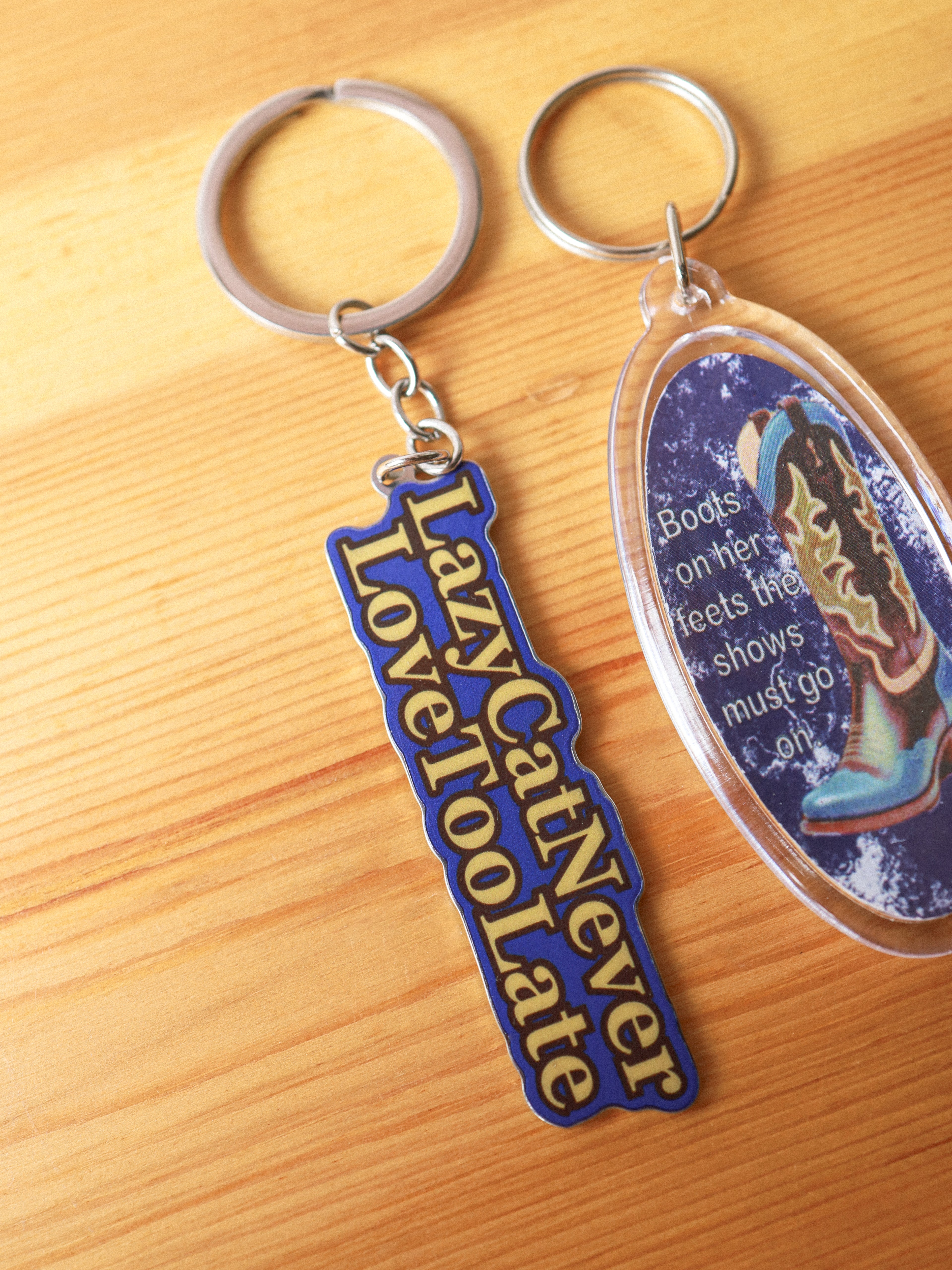 Lazy Cat Logo Key Chain set (Blue)