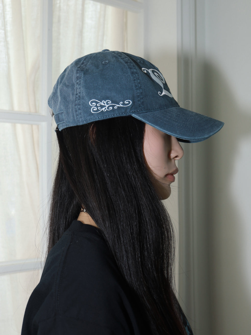 LC Logo Cap Washed Blue