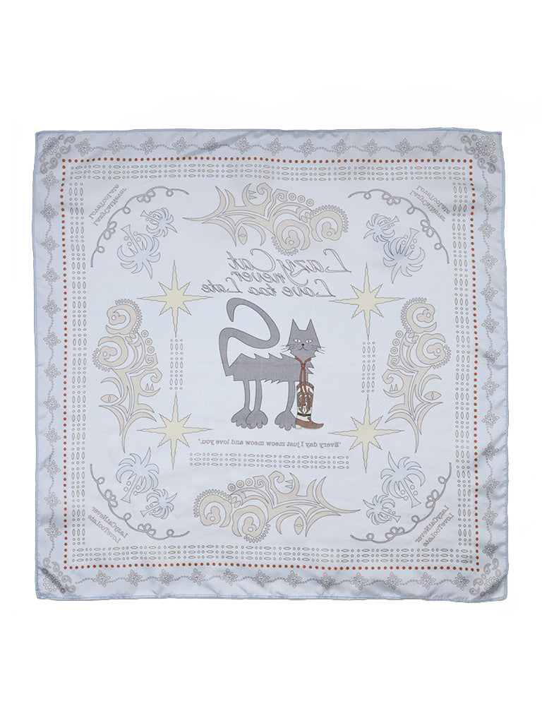 Boots Cat Scarf Light Blue