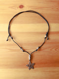 'Flower' Handmade Necklace Black