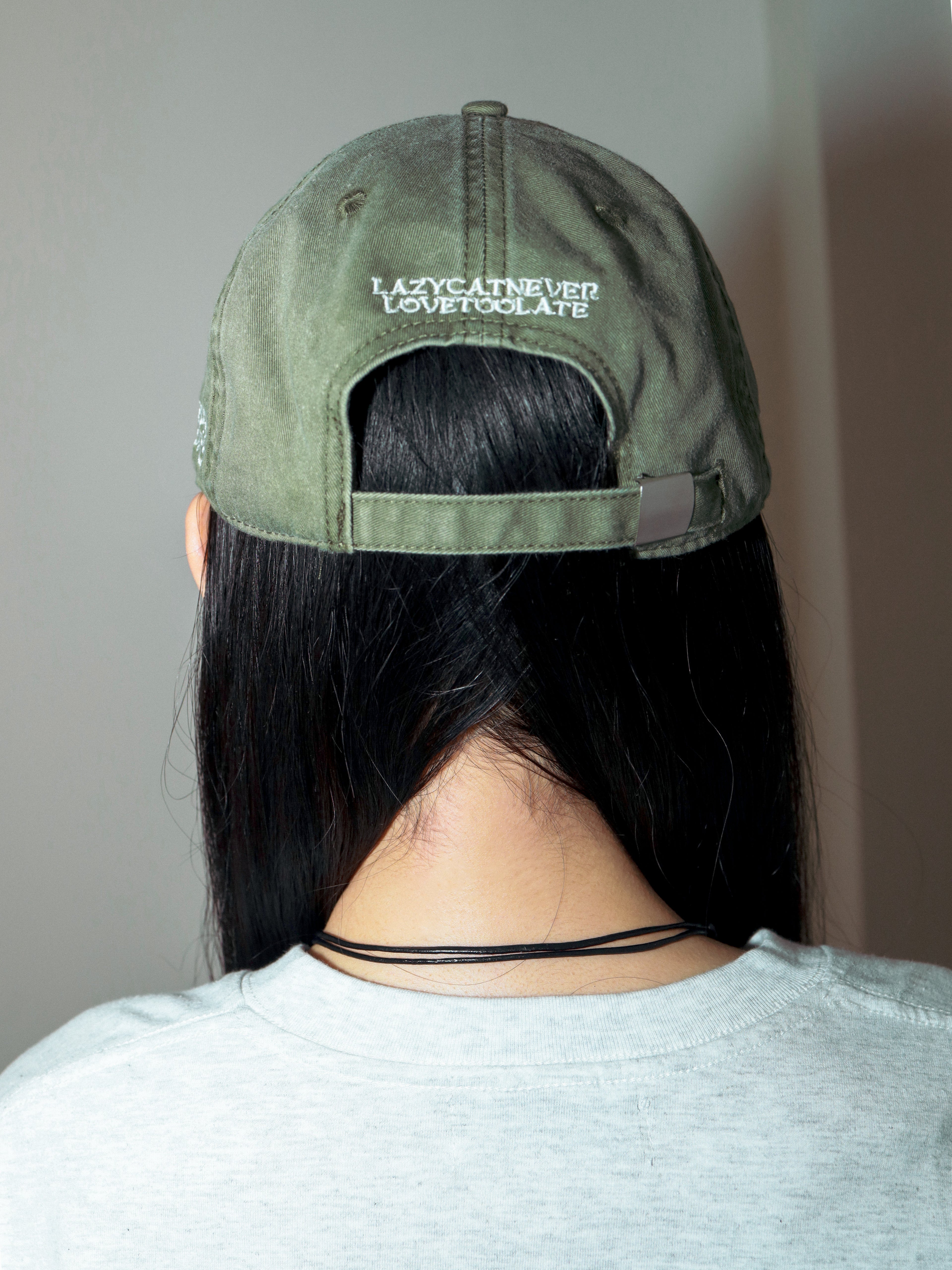LC Logo Cap Washed Olive Green
