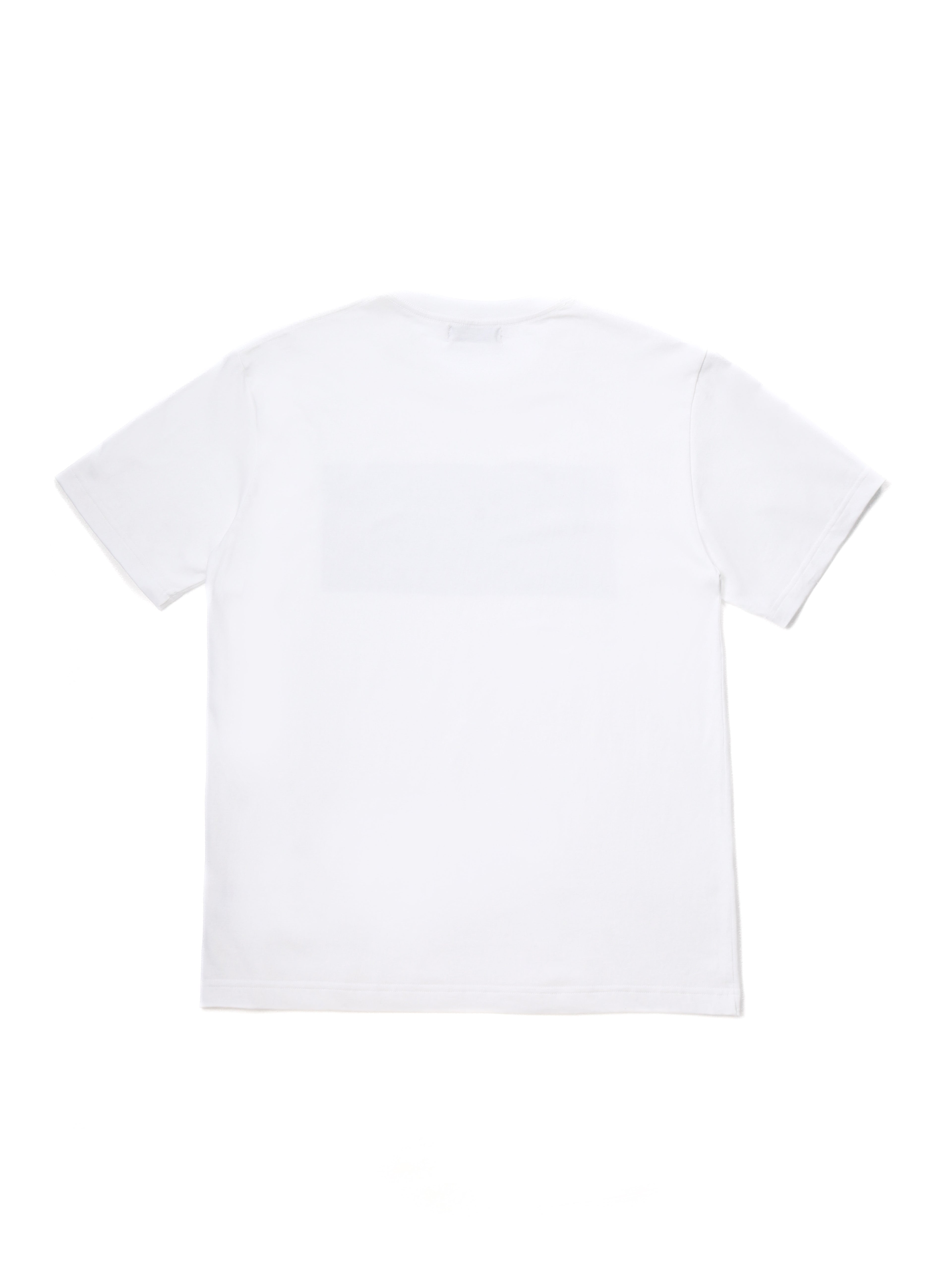 Lazy Cat Name Tag Print Tee White